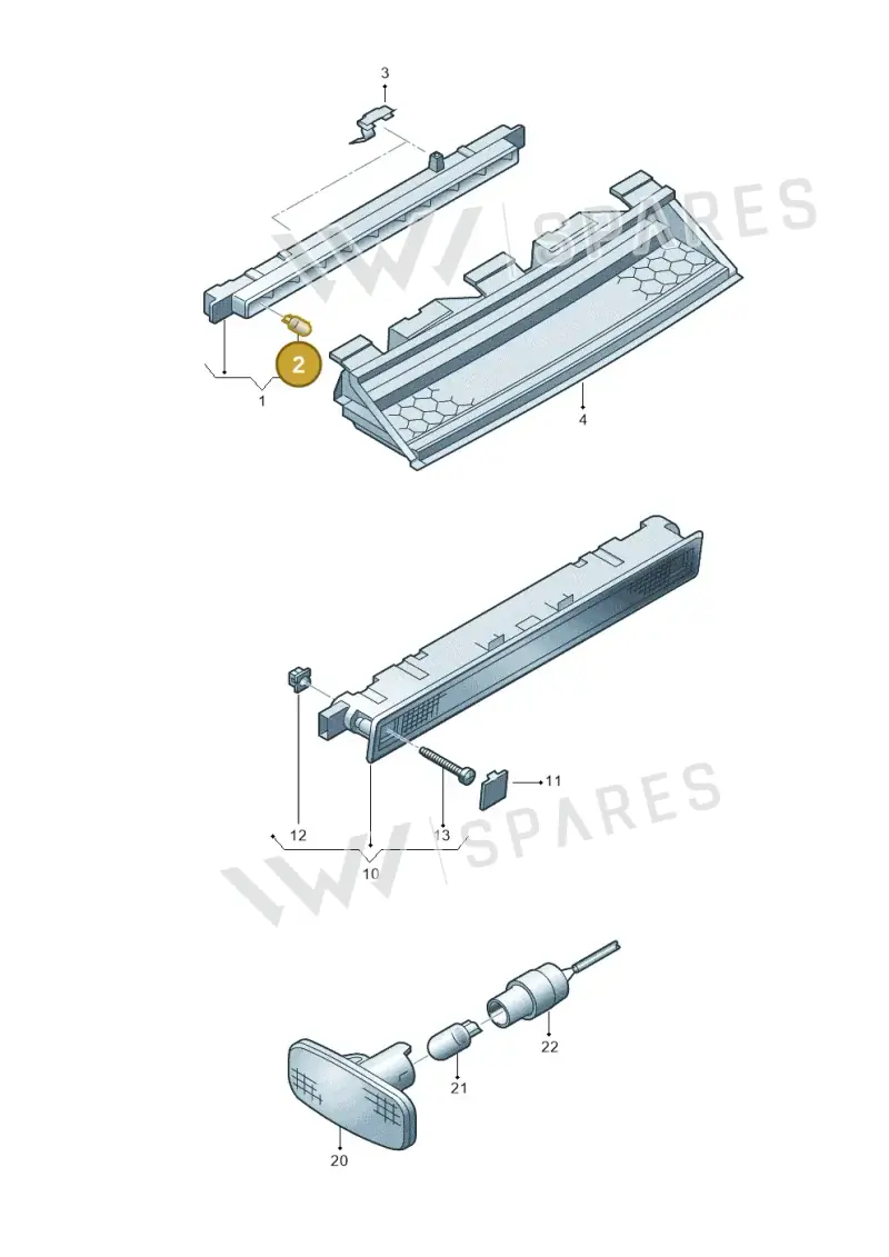 N90051002 — Audi RS6 qu. (2003-2004) diagram 260945600, position 2