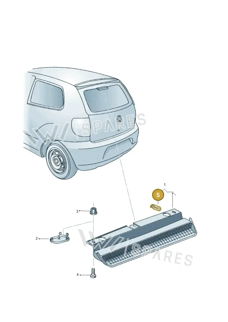 N90051002 — Volkswagen FOX                  M.05> (2005-) diagram 357945600, position 5