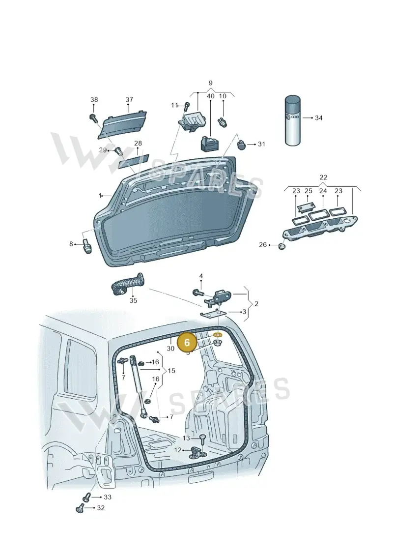 N90057701 — Volkswagen Touran 1.9 (2008-2010) diagram 409827300, position 6