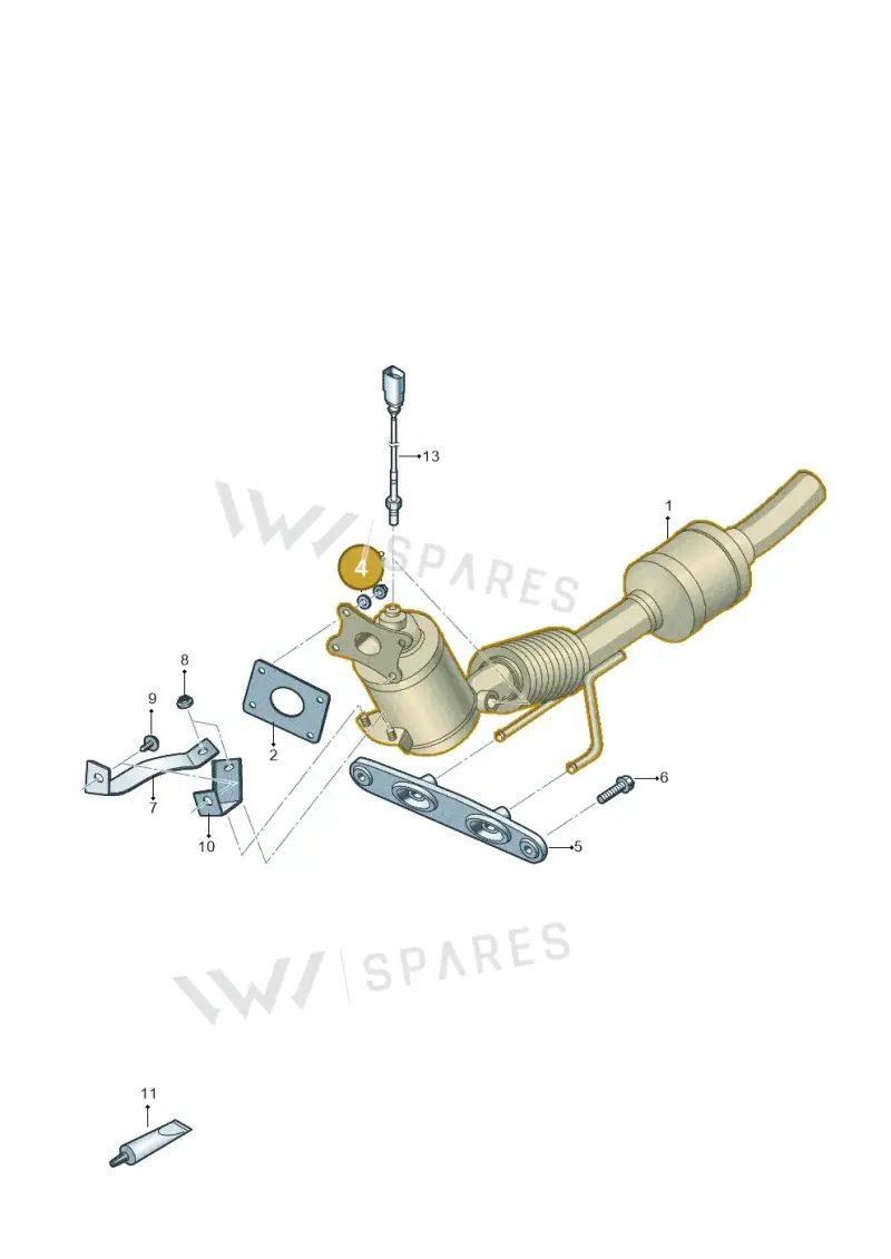 N90057701 — Volkswagen Caddy kombi (2015-2020) diagram 866253240, position 4