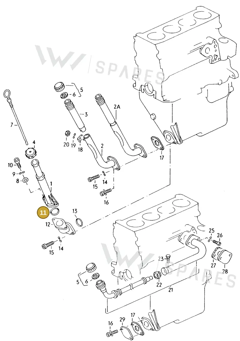 N90090501 — Volkswagen Vanagon (1979-1985) diagram 004010300, position 11