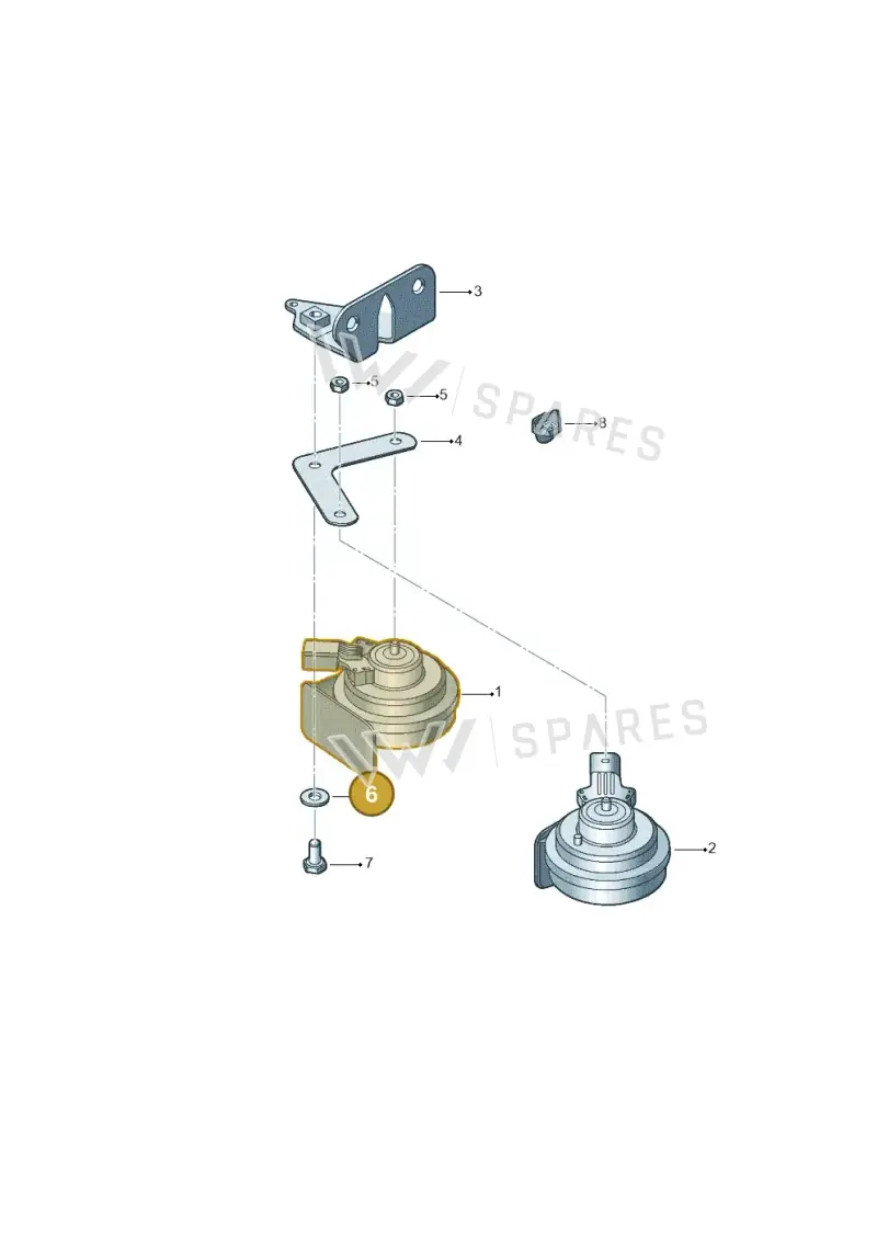 N90107604 — Volkswagen New Beetle Cabrio.     06> (2005-) diagram 467951000, position 6