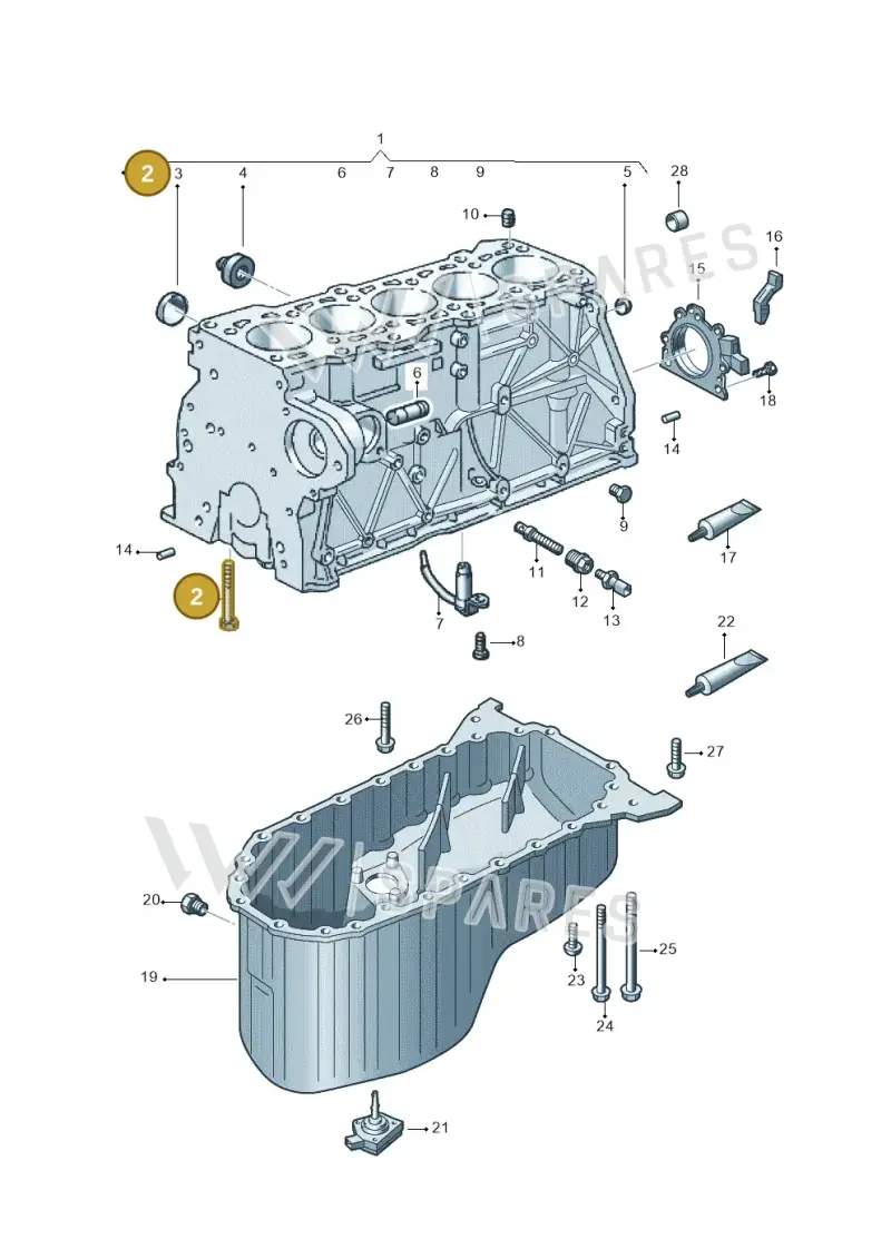 N90130001 — Volkswagen Crafter 35 panel (2011-2016) diagram 483103300, position 2