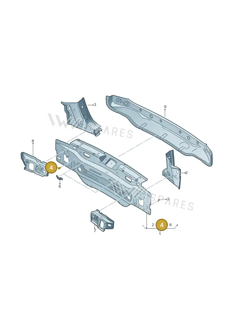 N90149504 — SEAT Ateca (2016-) diagram 893813000, position 4