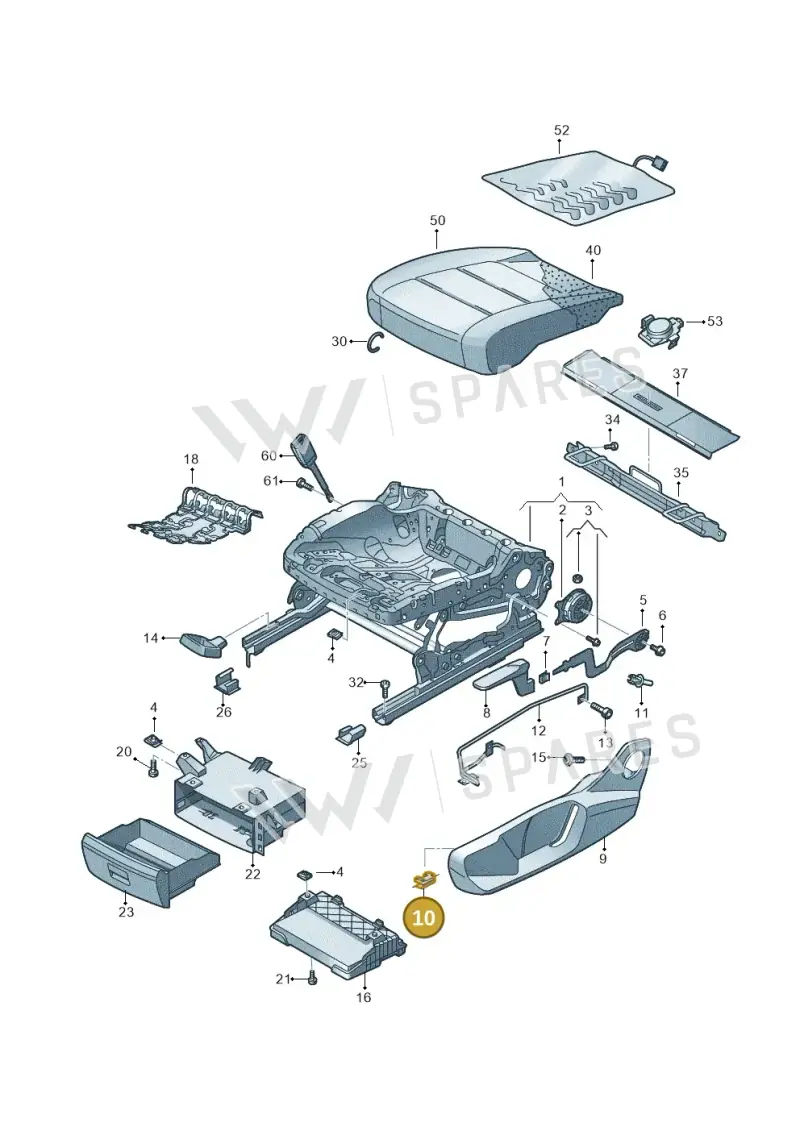 N90168607 — Volkswagen T-Cross 1,0 (2018-2024) diagram 587881000, position 10