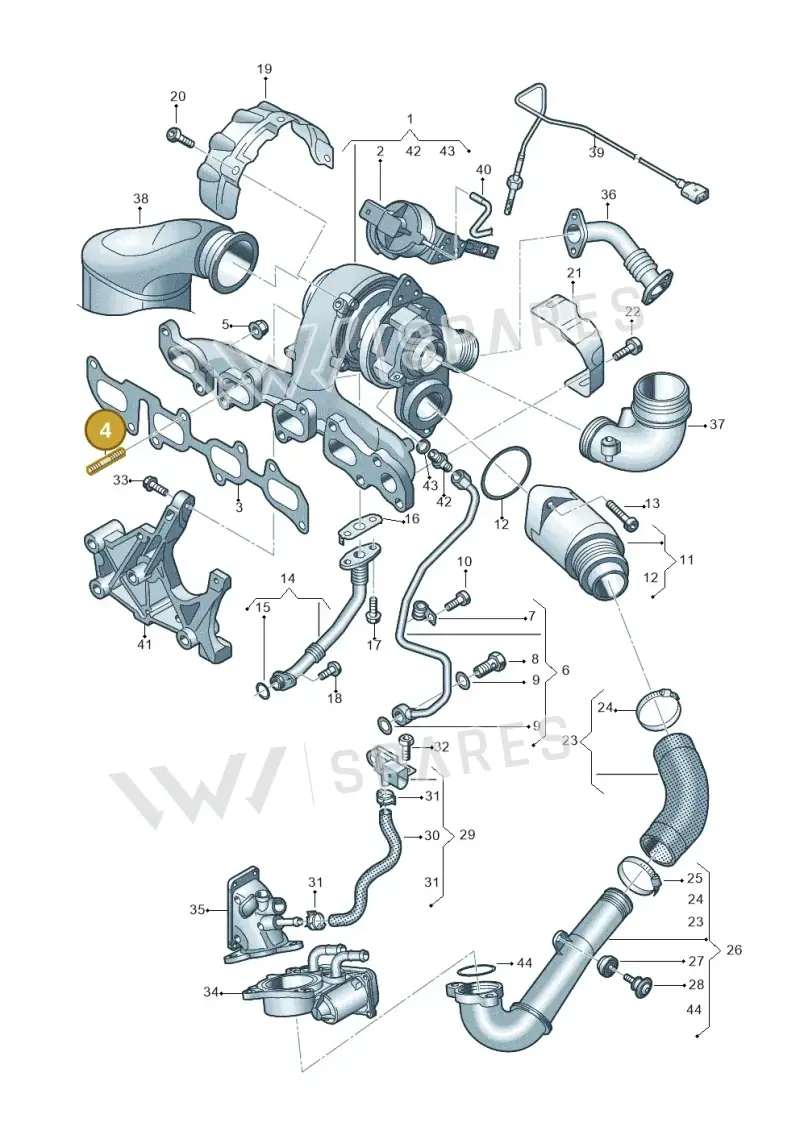 N90188902 — Volkswagen Caddy Maxi Kombi (2020-2024) diagram 746145630, position 4
