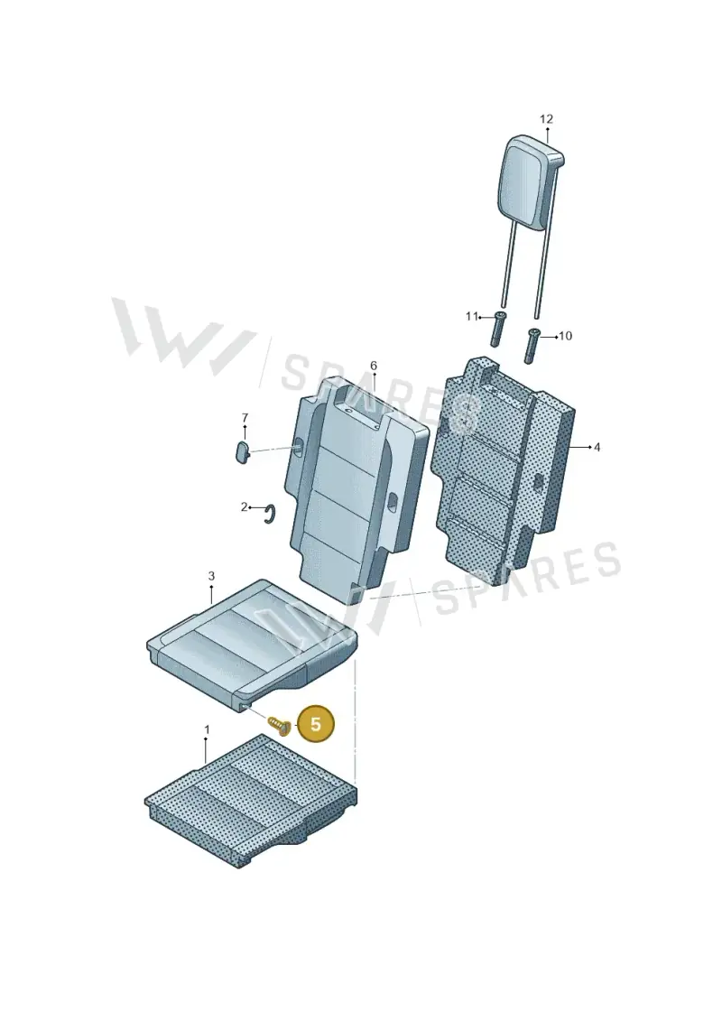 N90201601 — Volkswagen Caddy Maxi Kombi (2020-2024) diagram 869885300, position 5
