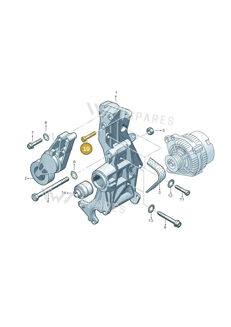 N90212703 — Volkswagen 3B0 platform diagram 156903300, position 10