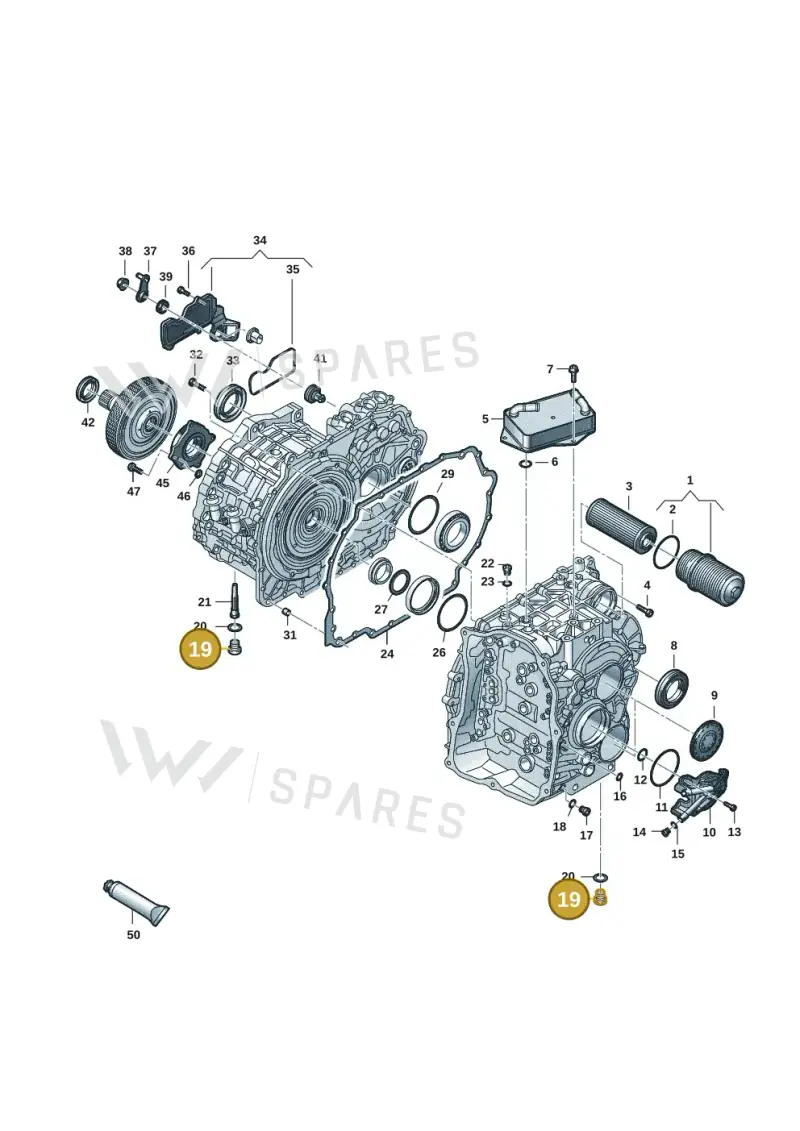 N90215404 — Volkswagen Golf 2.0 BlueMotion (2019-2024) diagram 827300703, position 19
