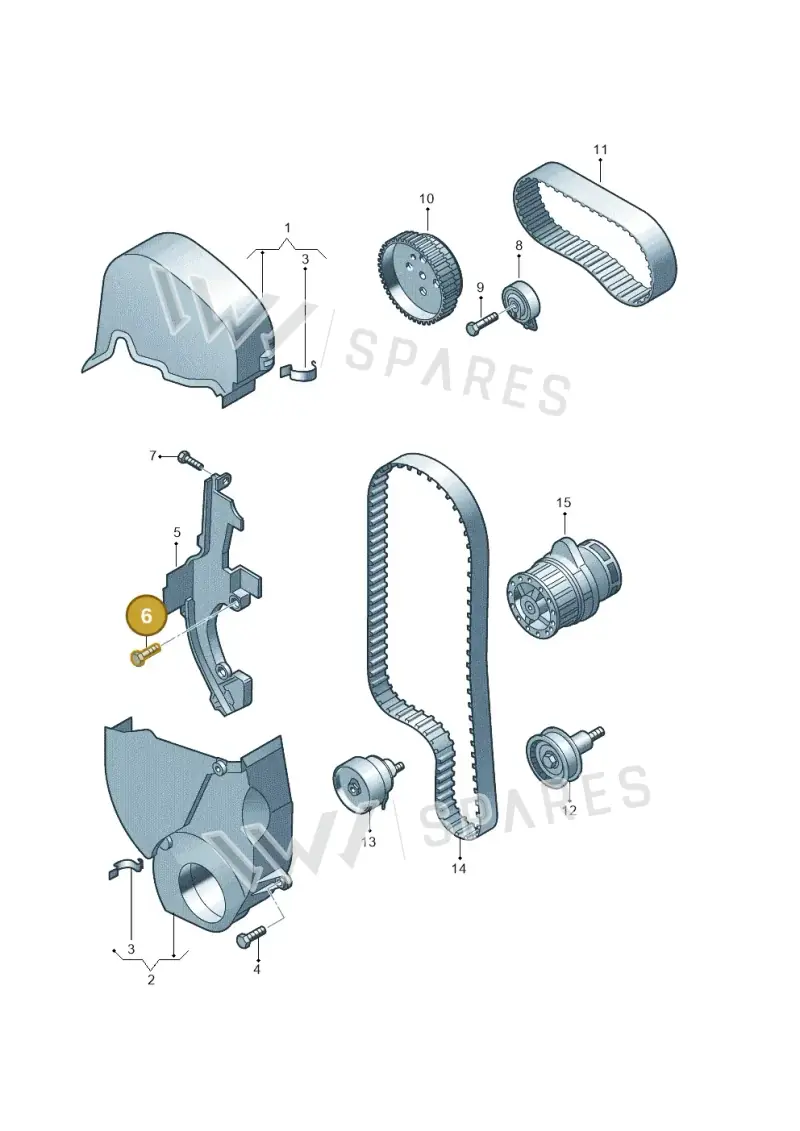 N90215604 — Volkswagen Golf Plus (2011-2014) diagram 729109530, position 6