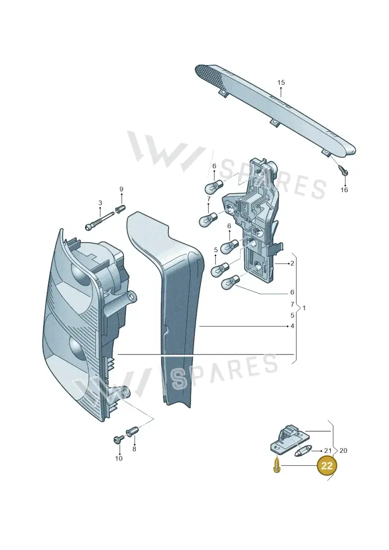 N90235701 — Volkswagen TOURAN (2005-2006) diagram 409945000, position 22