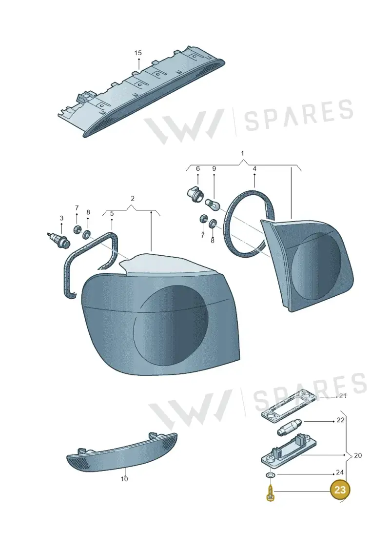 N90235701 — Volkswagen GOLF PLUS              05> (2005-) diagram 459945000, position 23