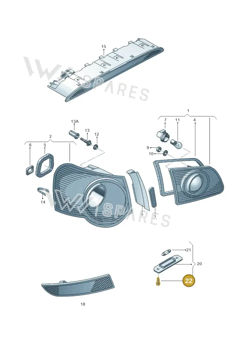 N90235701 — Volkswagen Passat/4Motion (2005-2007) diagram 460945010, position 22