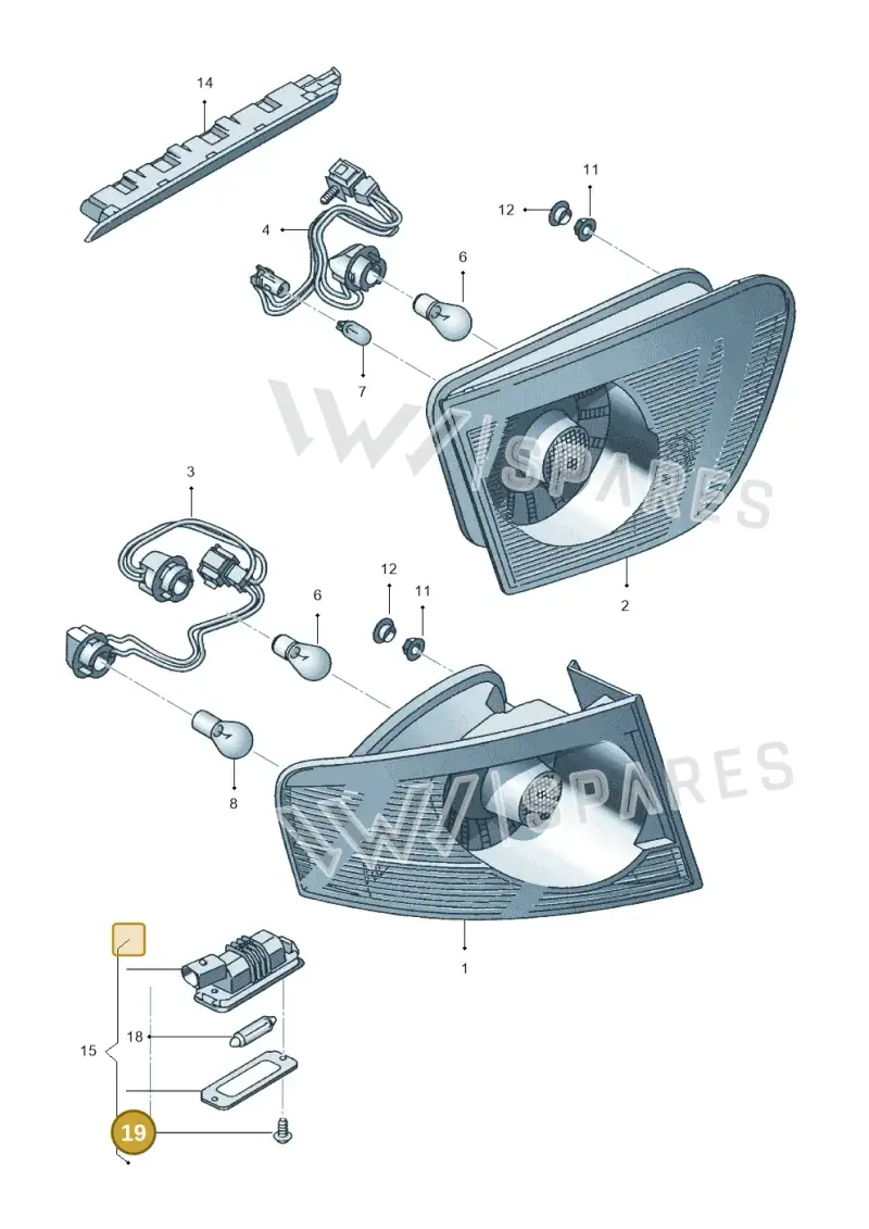N90235701 — SEAT Altea XL (2013-) diagram 498945100, position 19
