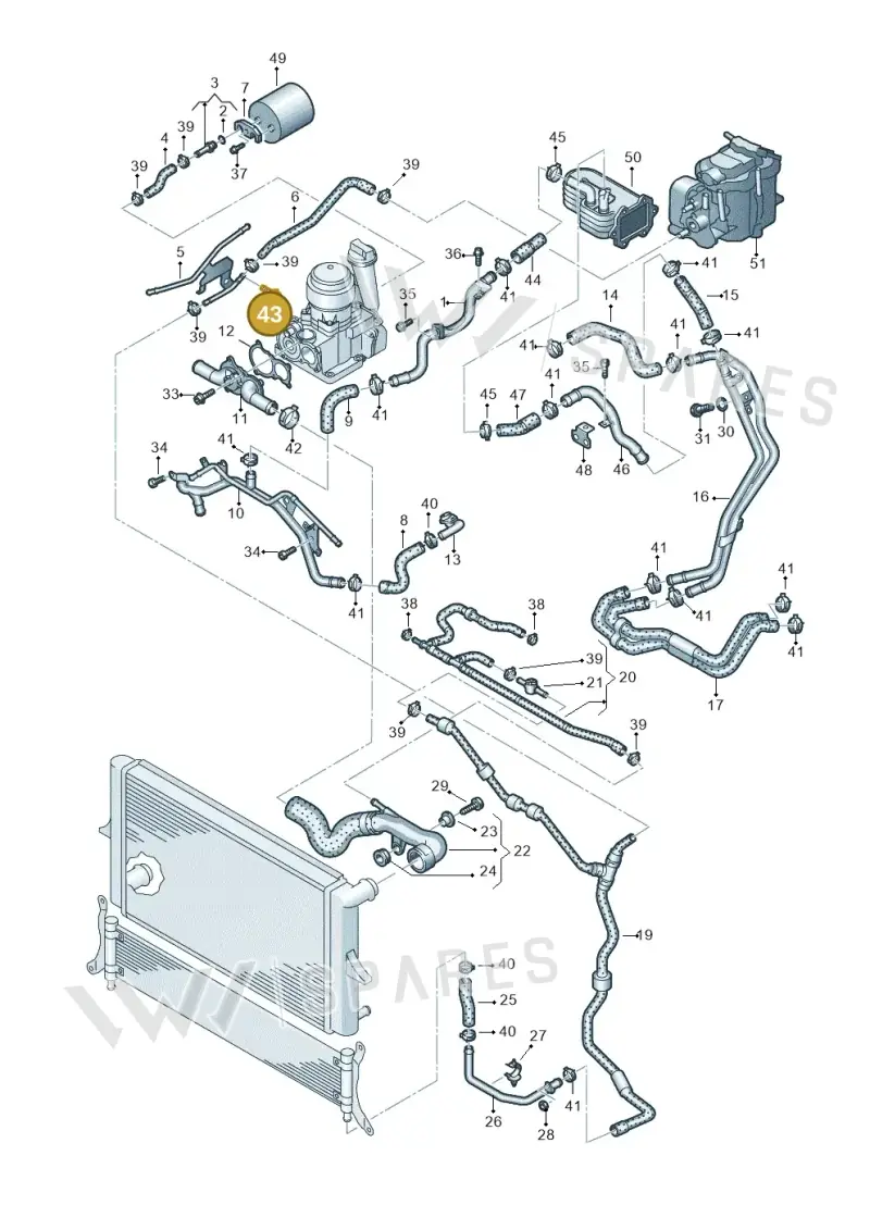 N90242804 — Volkswagen Touareg                08> (2007-) diagram 274121530, position 43
