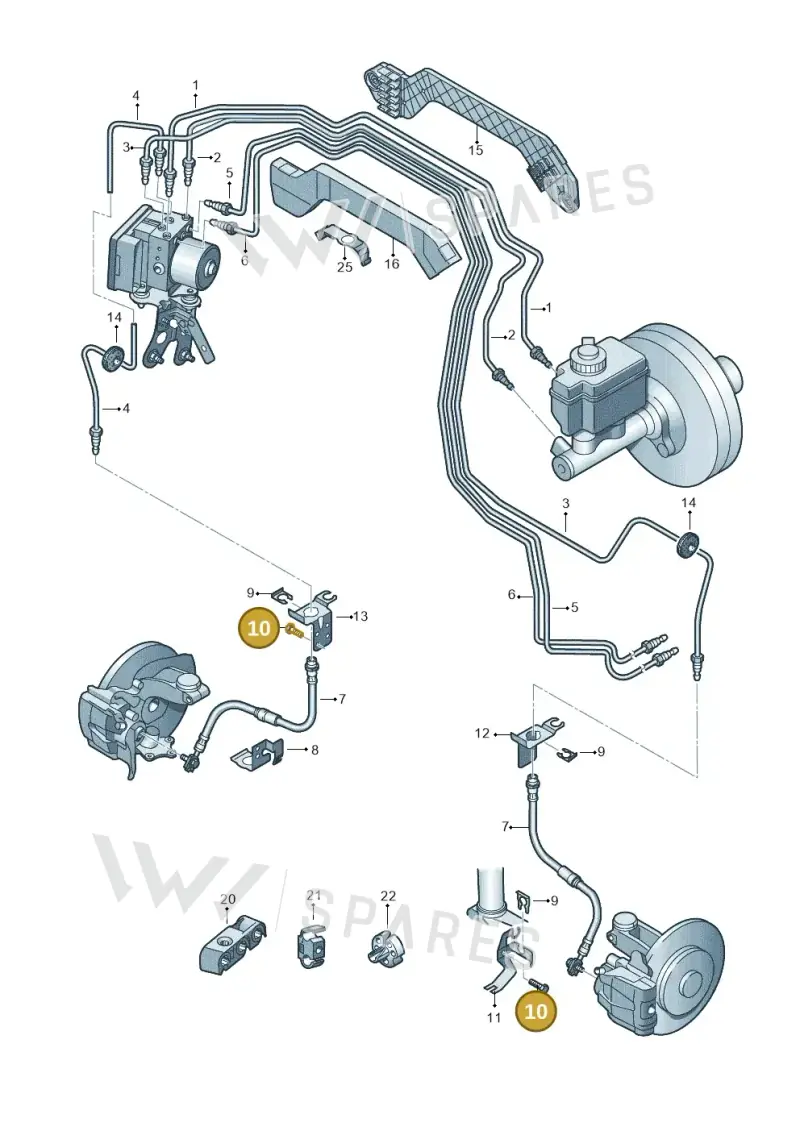 N90245210 — Volkswagen Caddy kombi (2015-2020) diagram 694611200, position 10