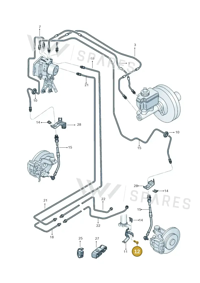 N90245210 — Volkswagen Jetta 2.0 (2015-2015) diagram 880611210, position 12
