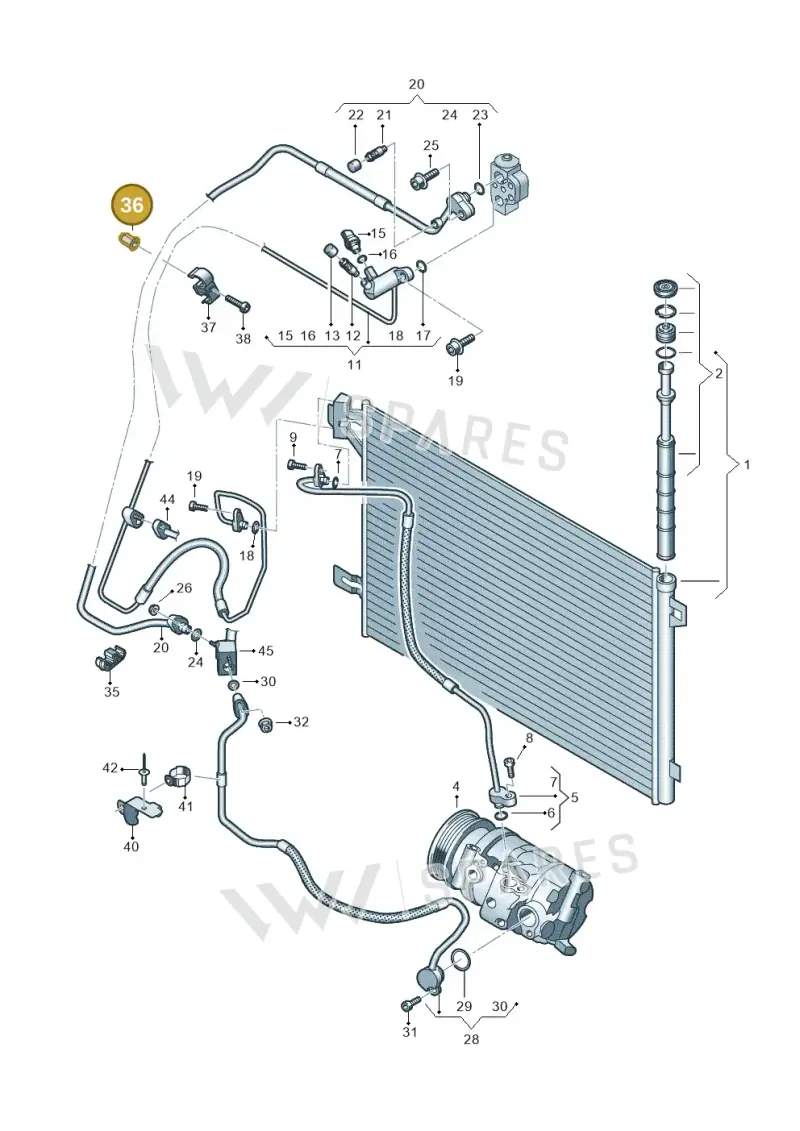 N90252104 — Volkswagen Transport. multivan (2019-2024) diagram 861260400, position 36
