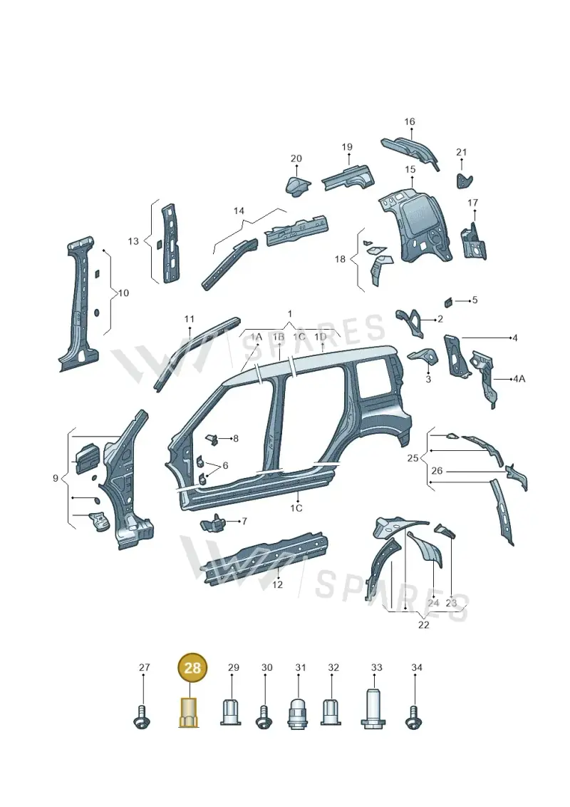N90263103 — Skoda Yeti (2013-2017) diagram 666809300, position 28