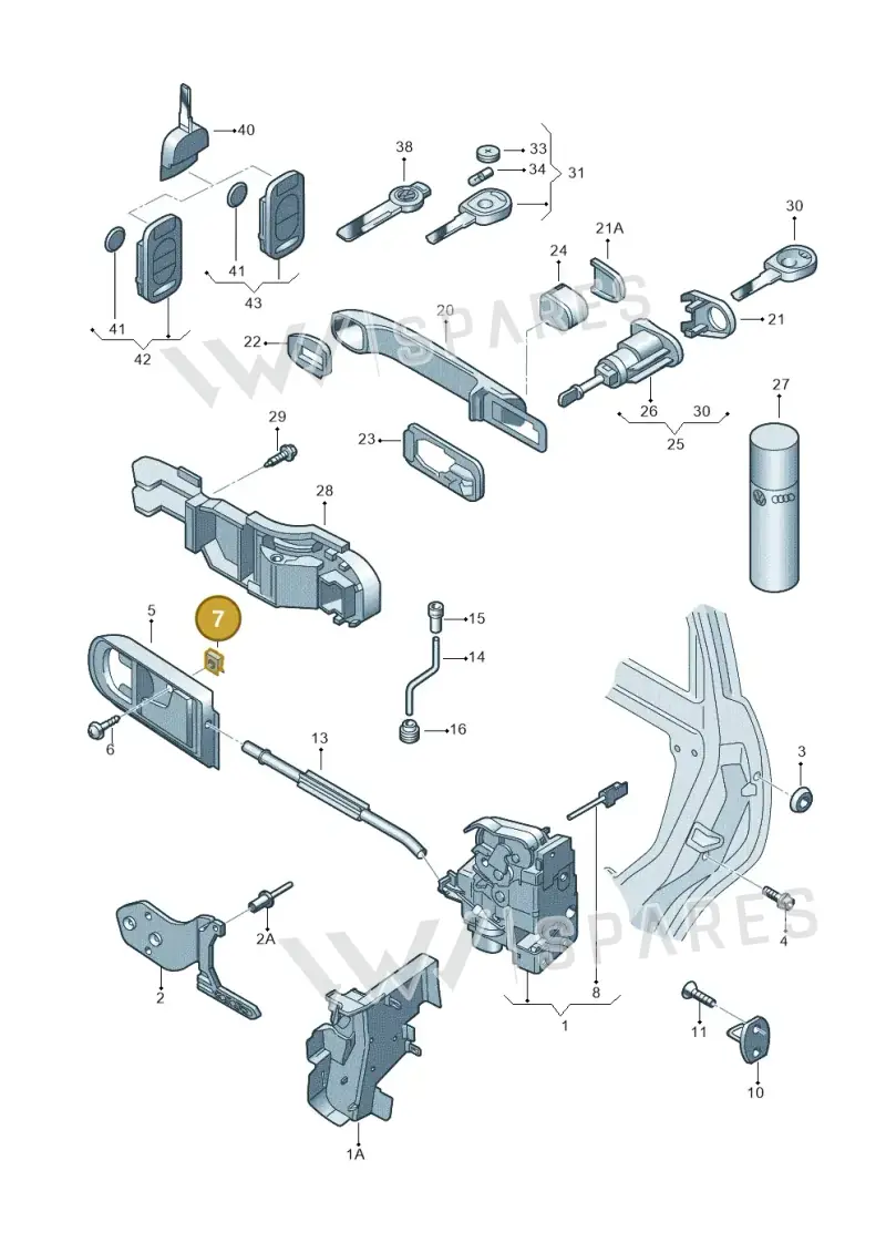 N90282501 — Volkswagen Jetta/Wagon (2002-2006) diagram 267837000, position 7