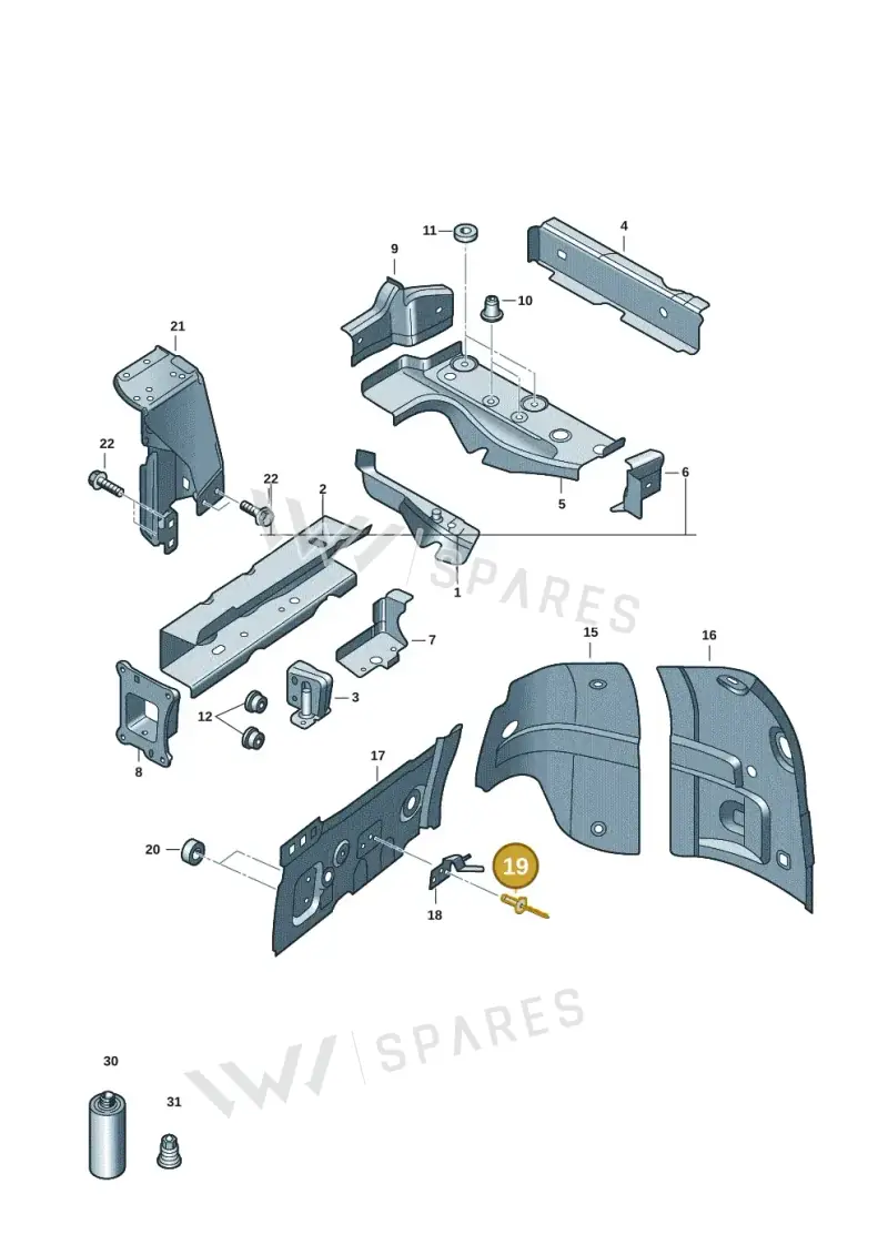 N90286604 — Volkswagen ID.Buzz (2022-) diagram 15a803000, position 19