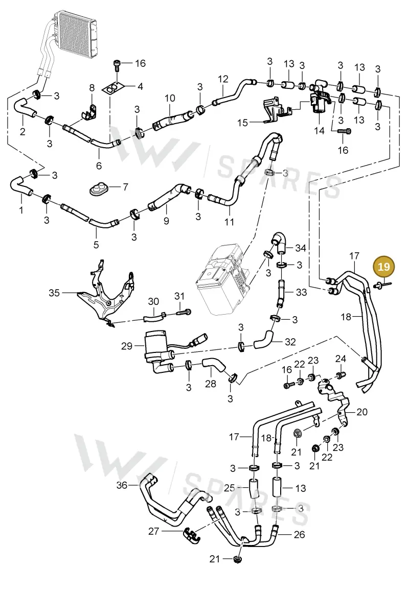 N90287601 — Porsche Cayenne (2002-2006) diagram p24813017, position 19