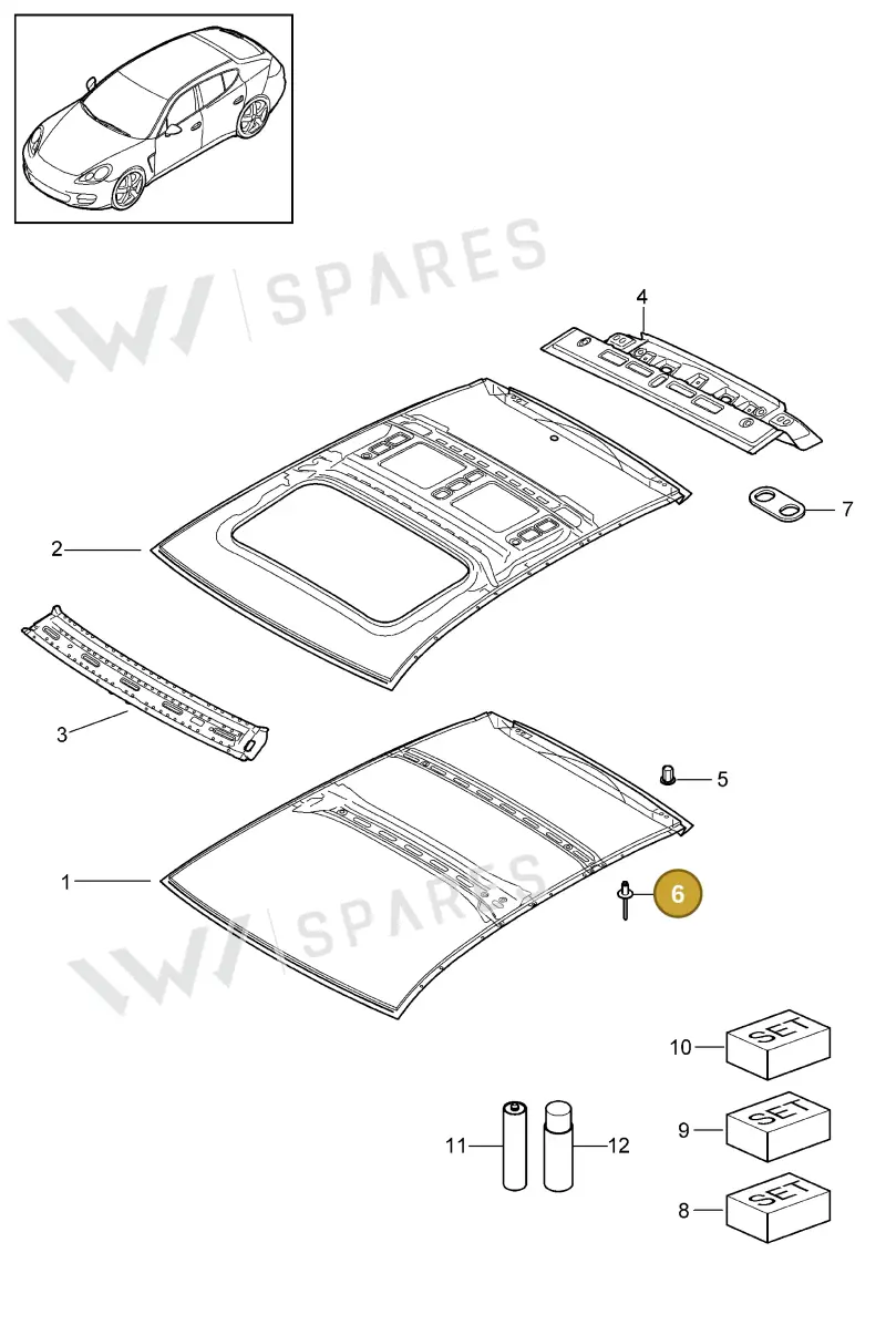N90287601 — Porsche Panamera (2009-2016) diagram p35801045, position 6