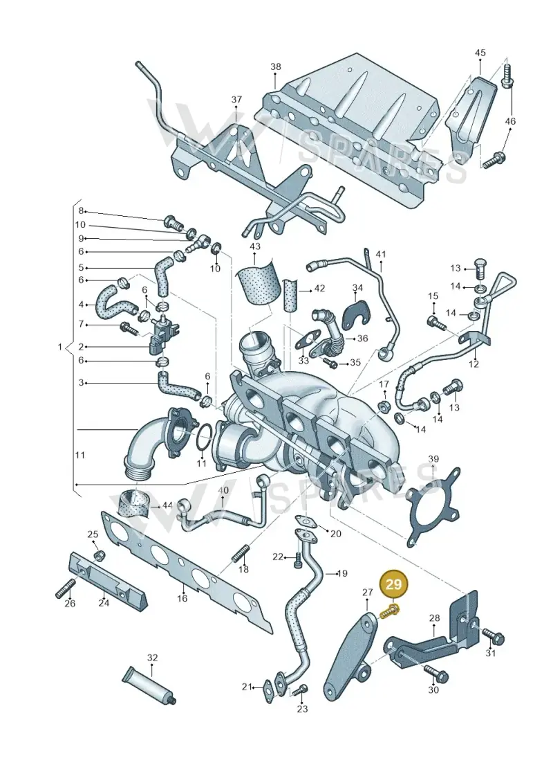 N90292903 — Volkswagen Polo (2012-2014) diagram 747145580, position 29