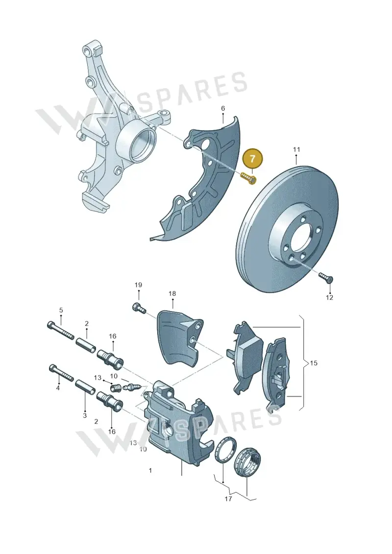 N90305302 — Volkswagen FOX                  M.05> (2005-) diagram 253615150, position 7