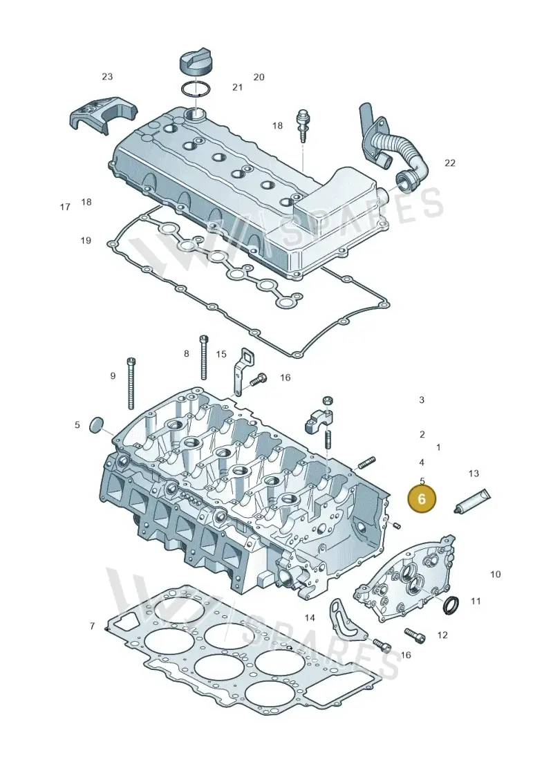 N90332701 — Volkswagen Phaeton 4motion (2010-2016) diagram 667103400, position 6