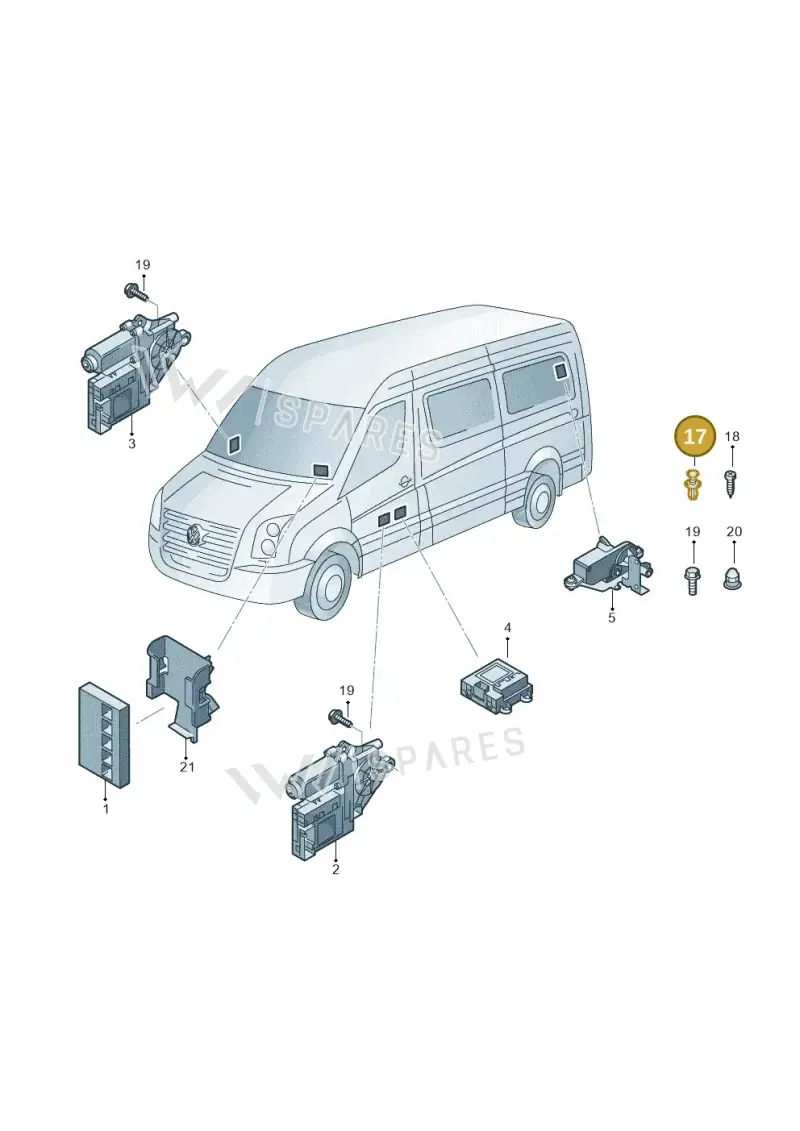 N90338702 — Volkswagen Crafter 35 panel (2011-2016) diagram 483959100, position 17