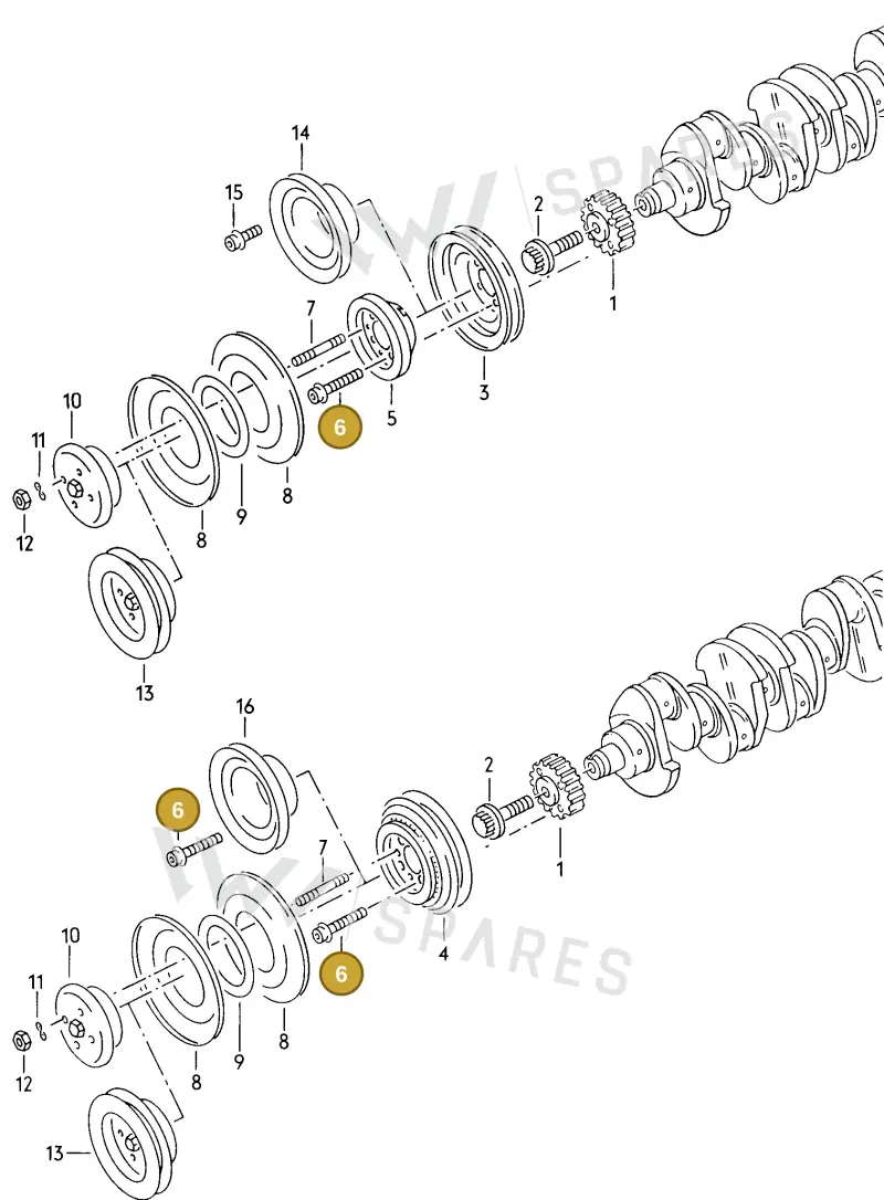 N90339601 — Volkswagen Scirocco (1983-1989) diagram 008006200, position 6