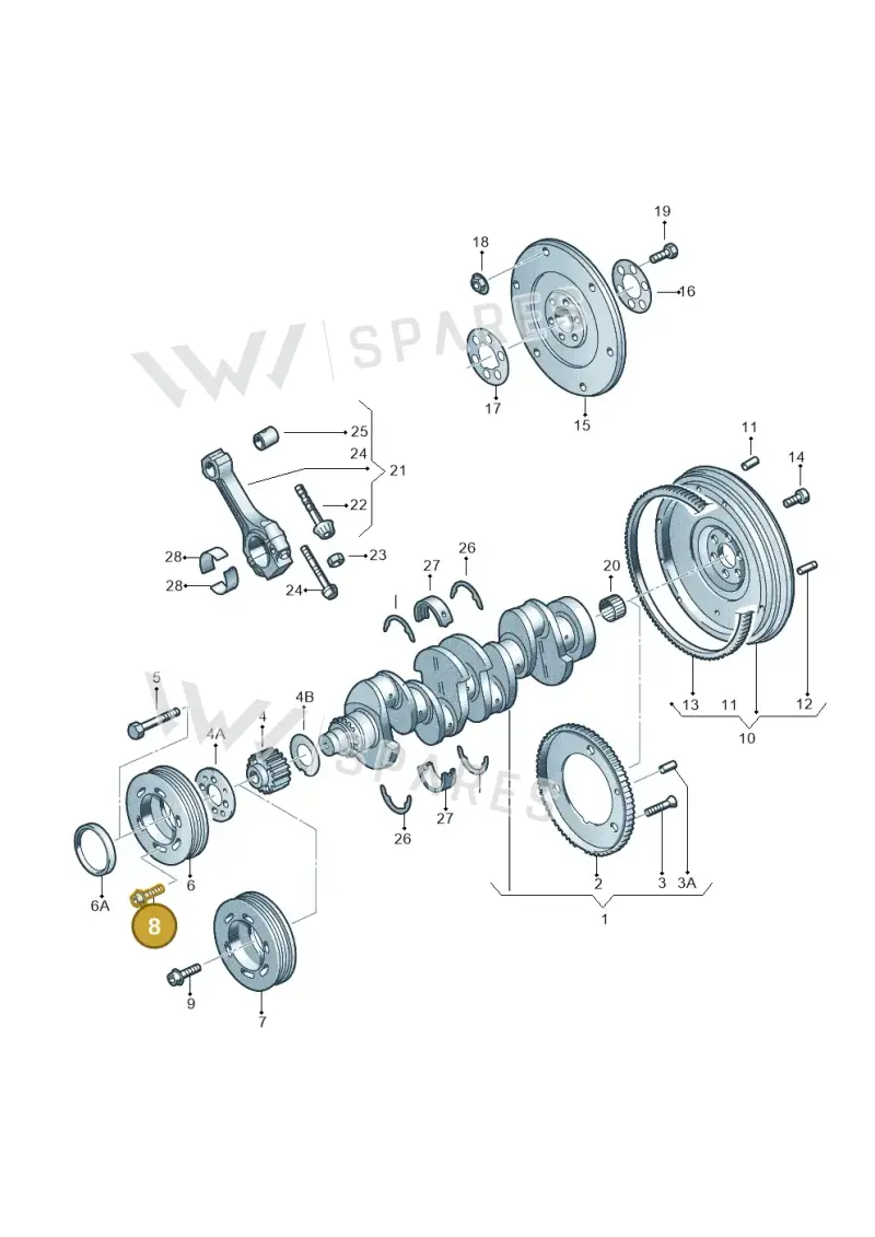 N90339601 — Volkswagen New Beetle (2001-2005) diagram 194105150, position 8