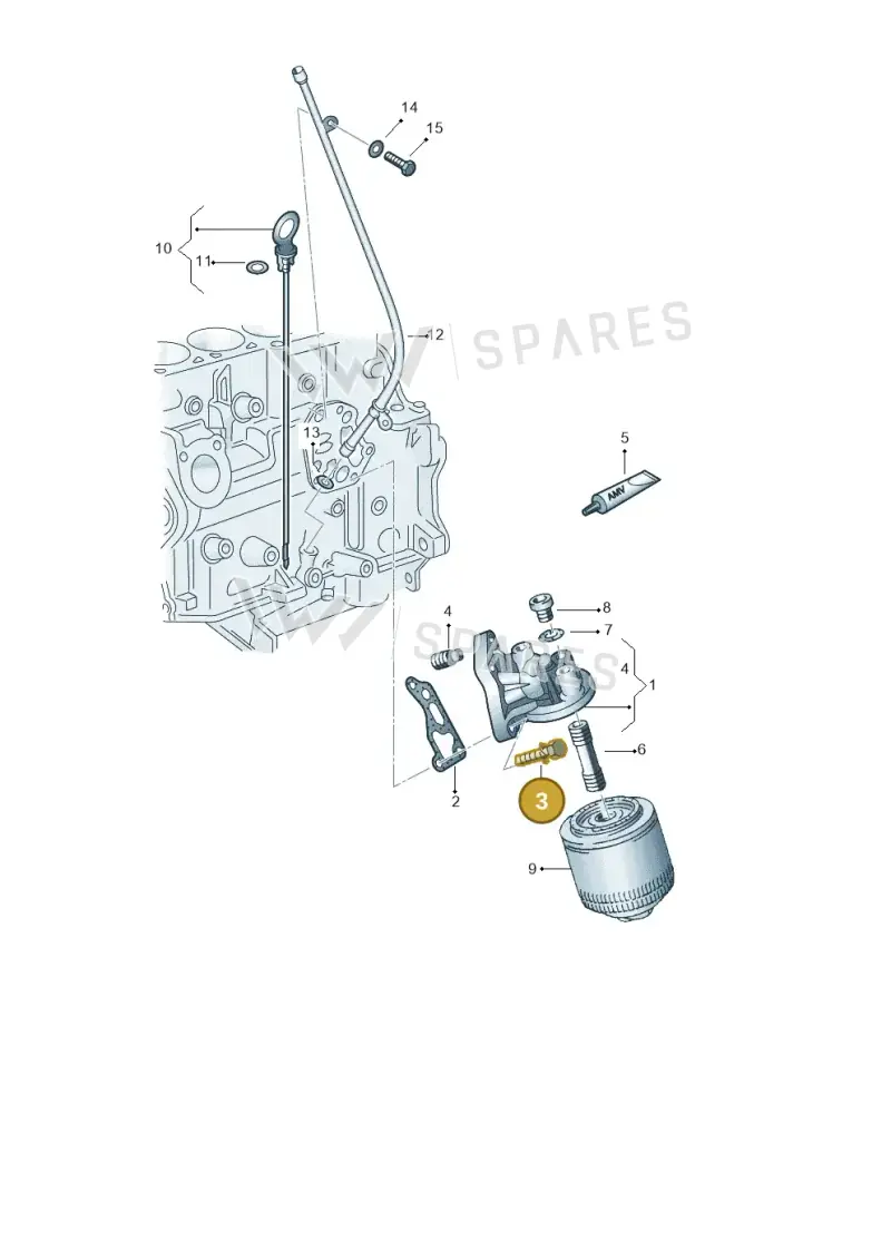 N90339605 — Volkswagen LUPO/3L TDI (2003-2005) diagram 441115500, position 3