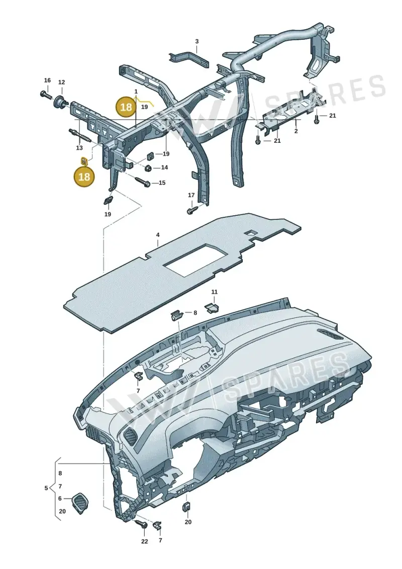 N90342503 — Volkswagen ID.4 Pro (2020-2023) diagram 11a857000, position 18