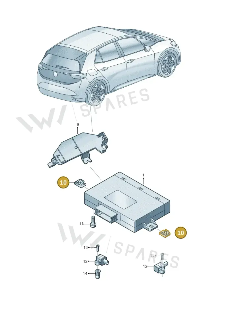 N90342504 — Volkswagen ID.3 Pro (2019-2024) diagram 10a907035, position 10