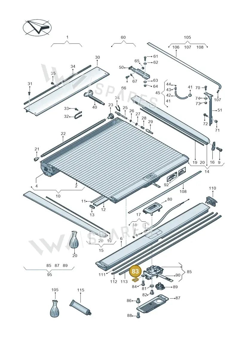 N90342504 — Volkswagen Amarok twin cab (2022-) diagram 894860090, position 83