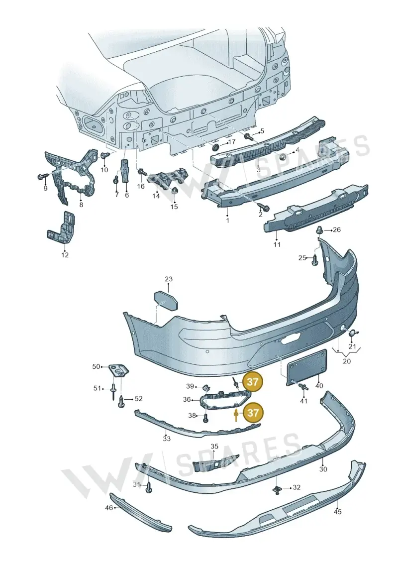 N90346302 — Volkswagen Arteon (2017-2023) diagram 828807500, position 37