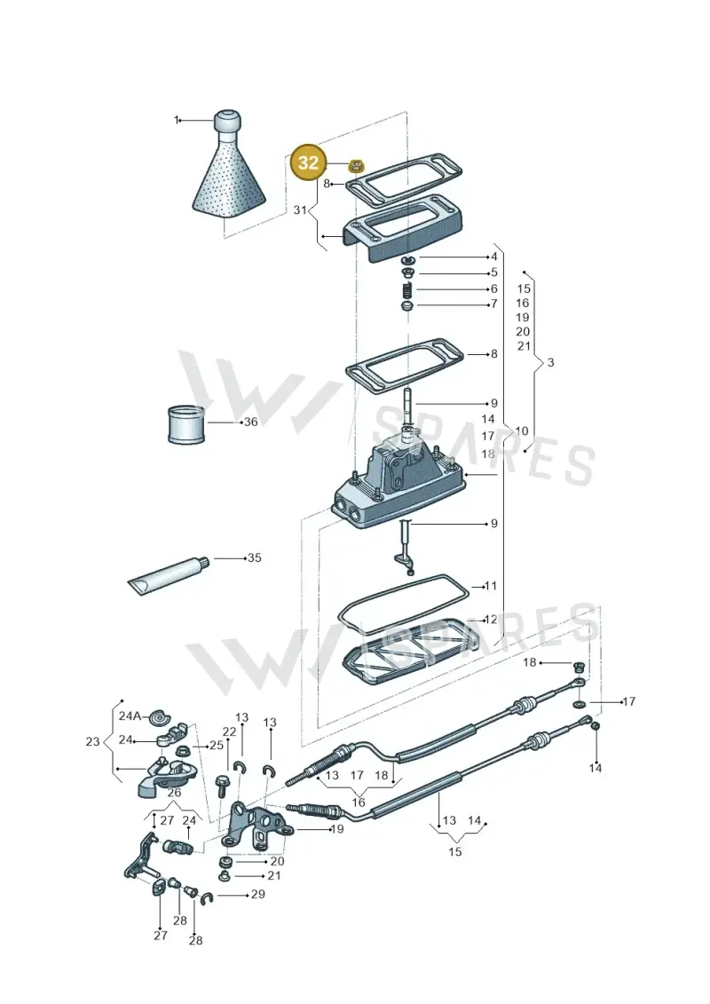 N90347103 — Volkswagen Crossfox (2014-2021) diagram 558711300, position 32