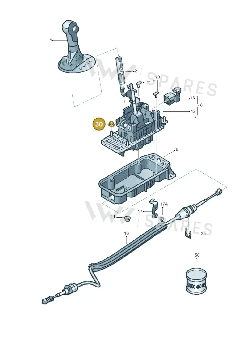 N90347103 — Skoda ROOMSTER               06> (2006-) diagram 608713100, position 30