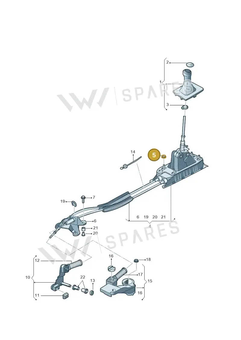 N90347103 — Volkswagen C-Trek 1.5 (2016-) diagram 860711030, position 5