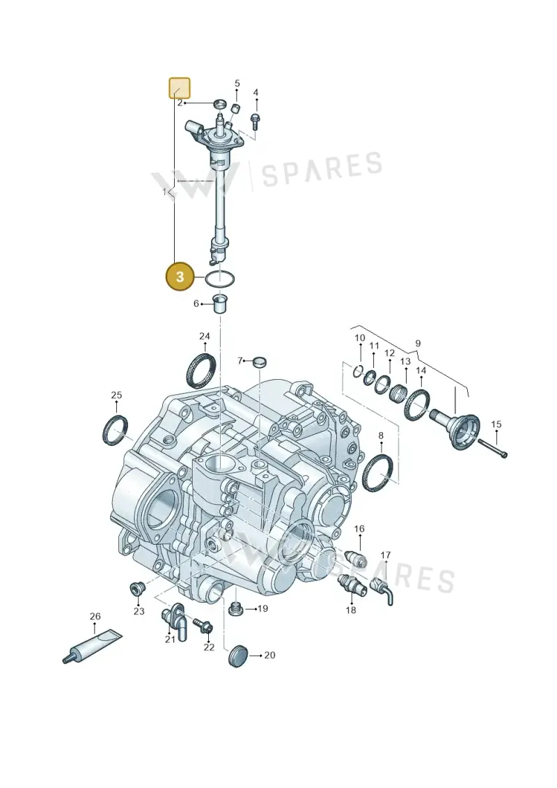 N90354201 — Volkswagen Golf 2.0 BlueMotion (2019-2024) diagram 813300510, position 3