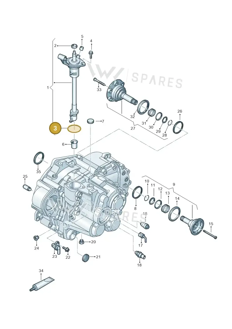 N90354201 — Volkswagen T-Roc BlueMotion (2017-2024) diagram 827330020, position 3