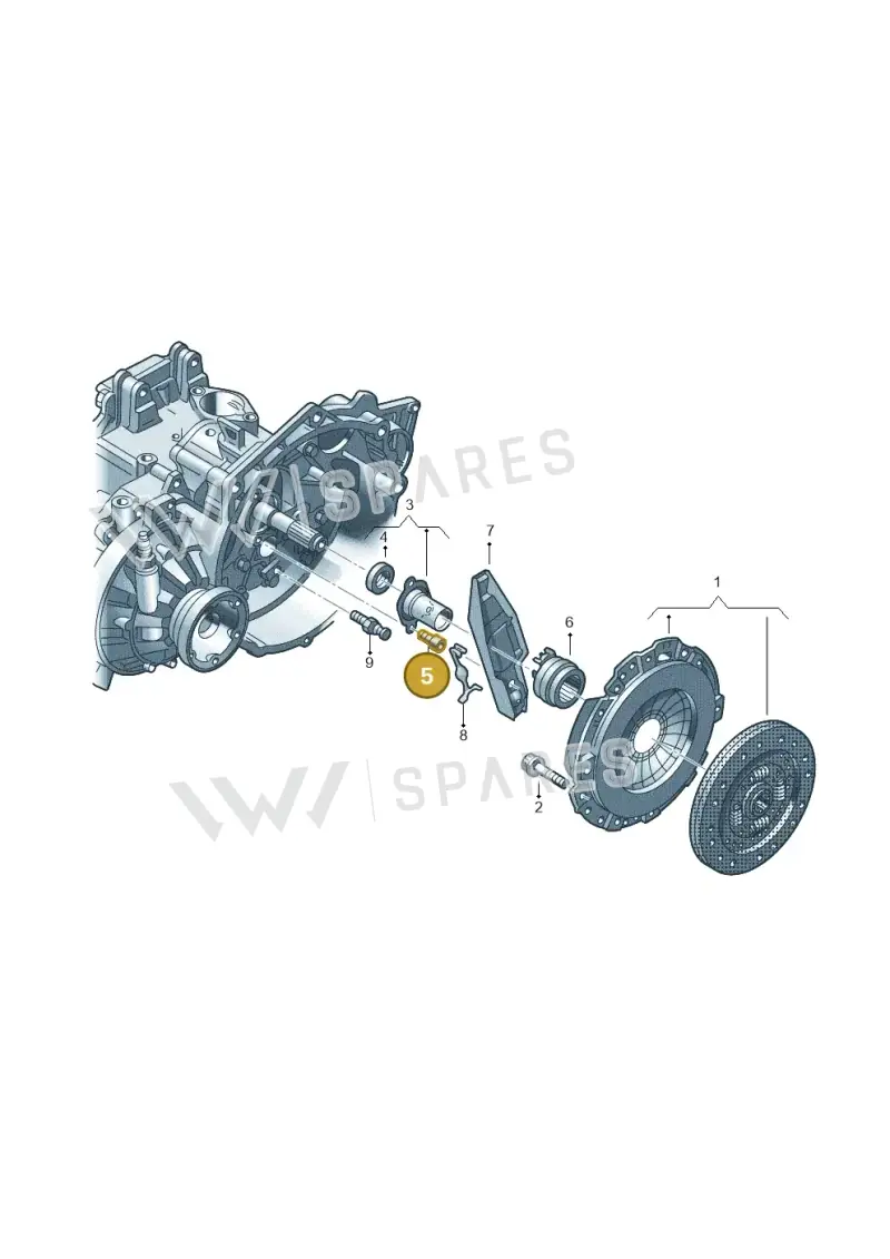 N90355405 — Volkswagen Golf 2.0 BlueMotion (2019-2024) diagram 409141600, position 5