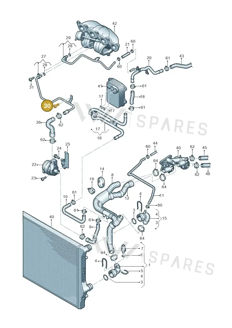 N90355405 — Volkswagen Beetle (2016-2019) diagram 625121150, position 30