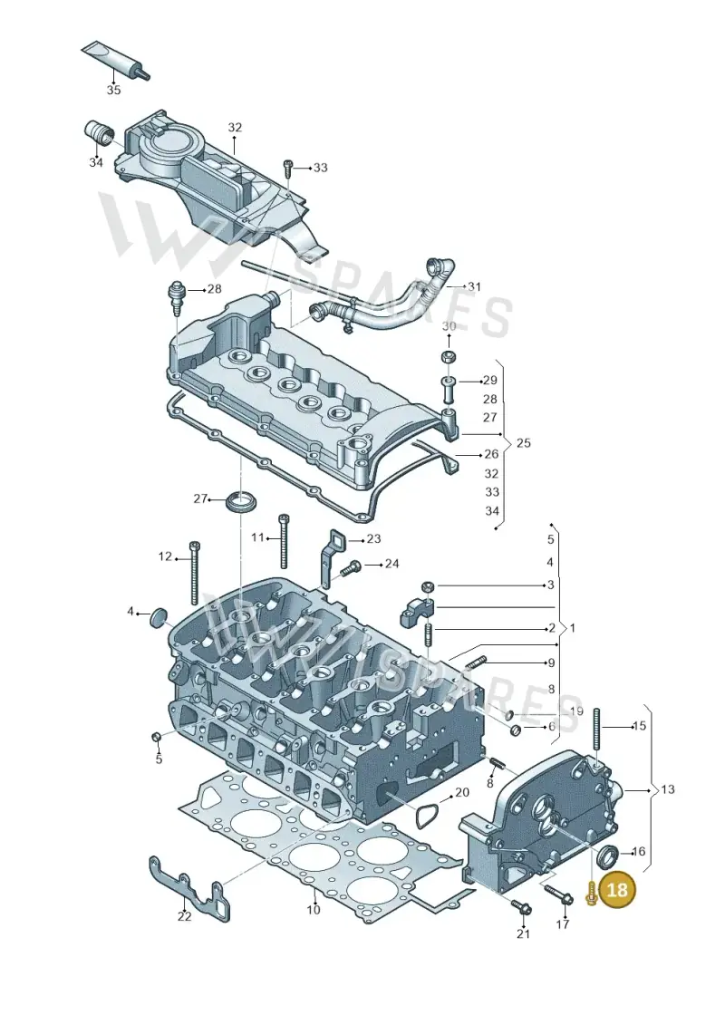 N90355902 — Volkswagen TRANSPORTER (2003-2005) diagram 660103040, position 18