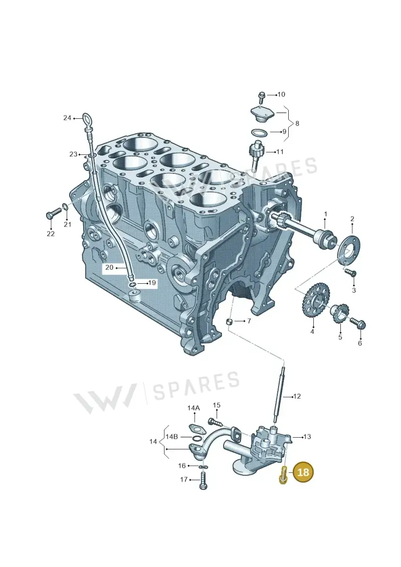 N90355903 — Volkswagen EOS 2.0 (2008-2010) diagram 195115300, position 18