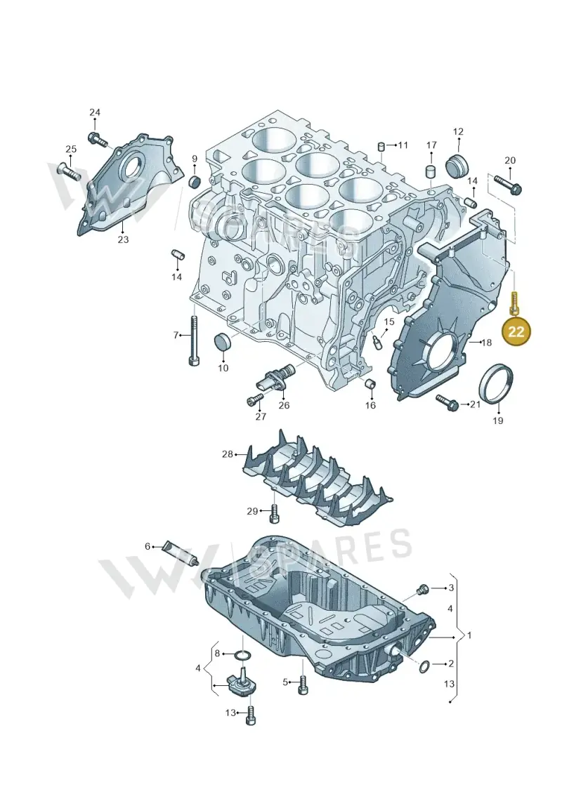 N90355905 — Volkswagen Teramont (2021-2023) diagram 809103300, position 22