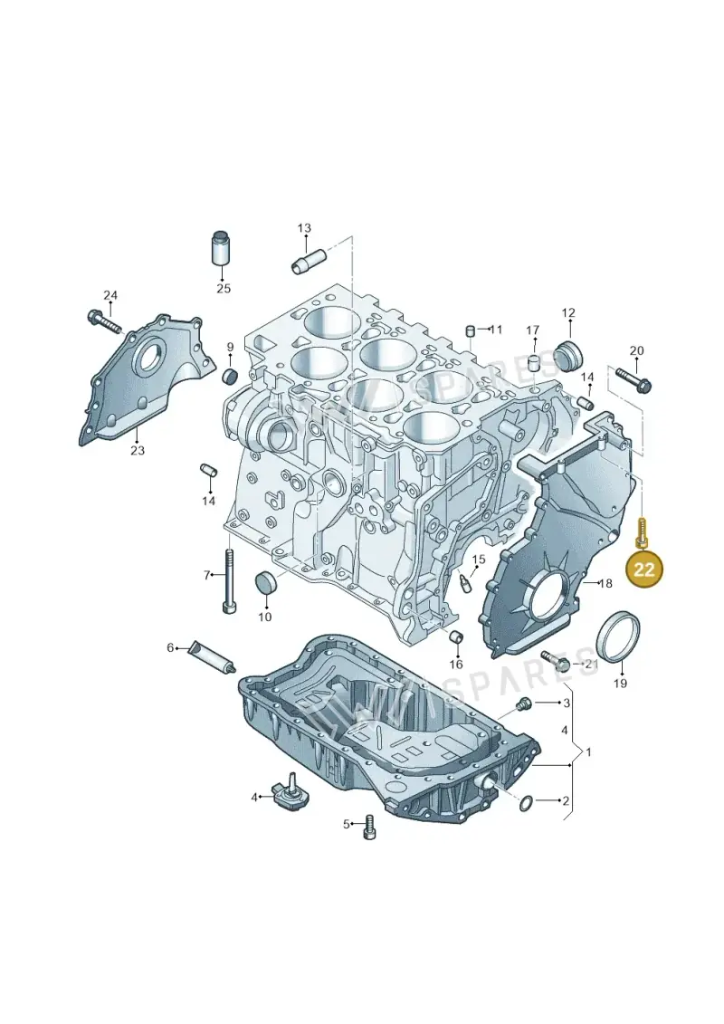 N90355905 — Volkswagen Atlas Cross Sport (2019-2023) diagram 829103300, position 22