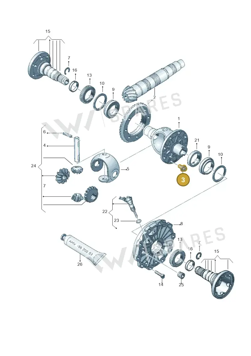 N90361401 — Volkswagen PASSAT/4MOTION/W8 (2002-2005) diagram 218409150, position 3